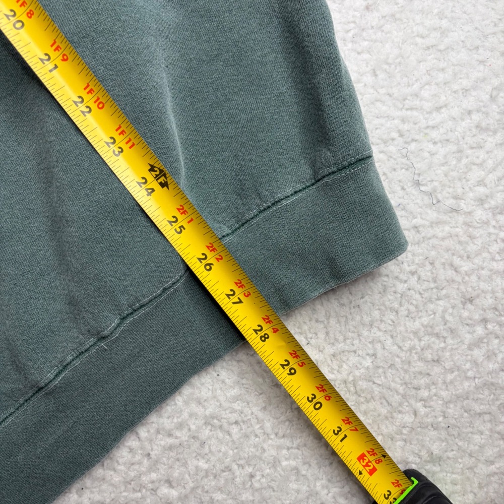 Vintage Authentic Pigment LL Bean Sweatshirt Mens XL Green Garment Dyed Crewneck - Picture 6 of 6